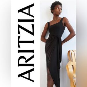 Aritzia Wilfred Black Wrap dress- size S